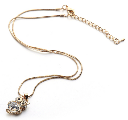 Korean Style Fashion Owl Pendant Necklace for Women