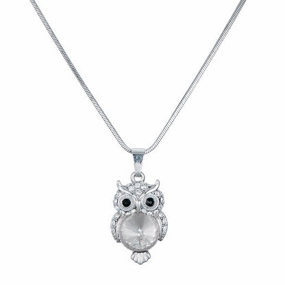 Korean Style Fashion Owl Pendant Necklace for Women